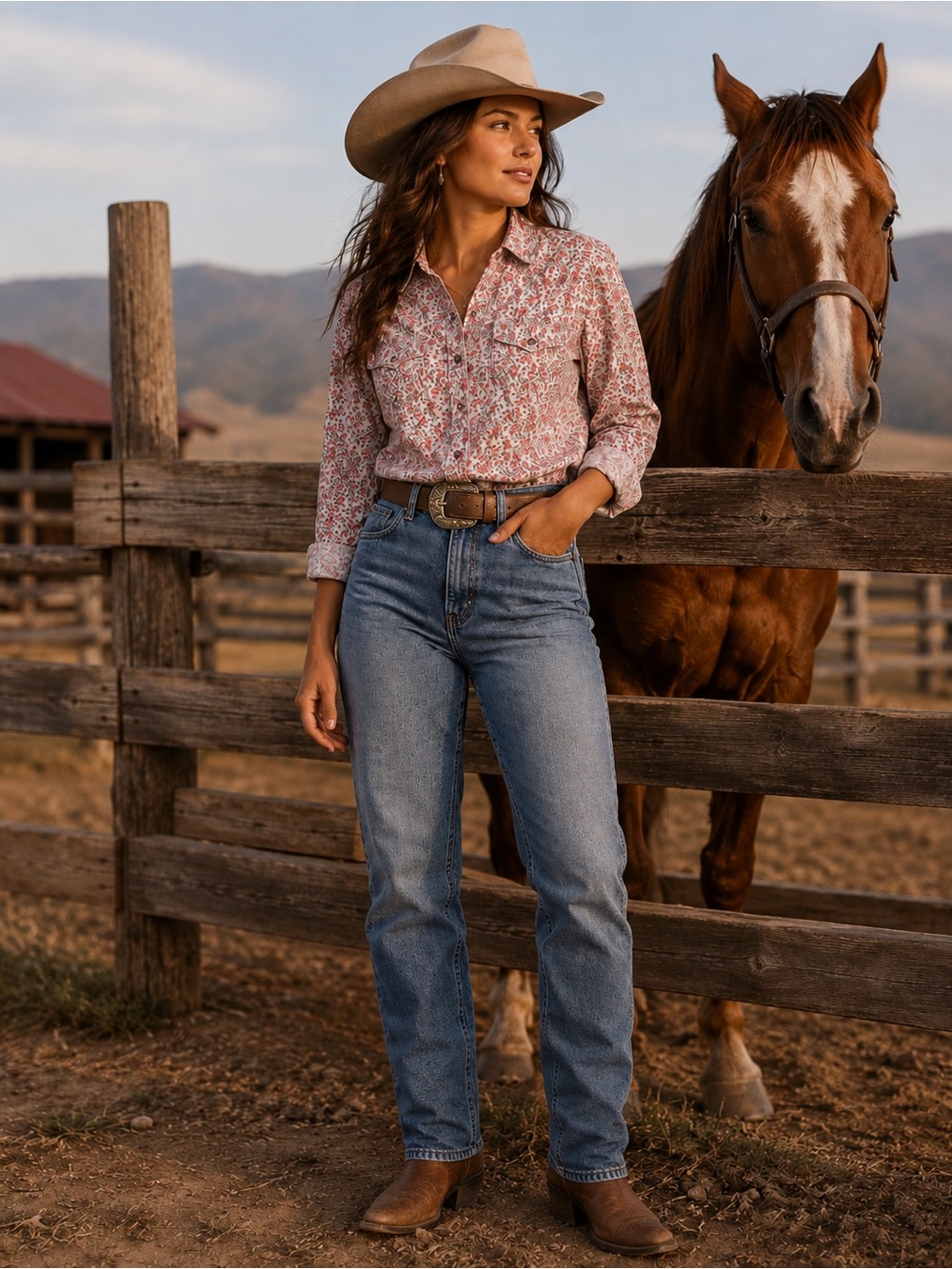 Cowgirl legend long sleeve snap front shirt
